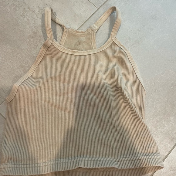 Free People Movement Beige Tank Top - Picture 1 of 2